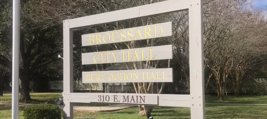 city hall sign