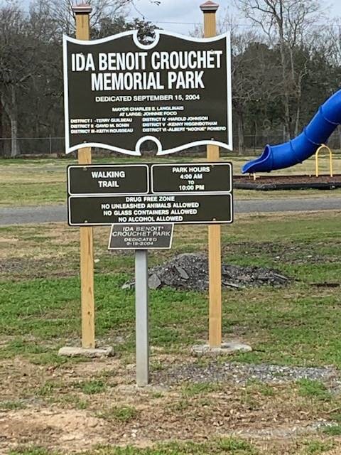 Ida park sign